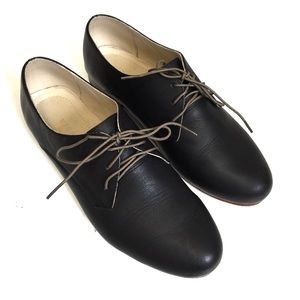 Nisolo Black Leather "Oliver" Oxford Shoes 8.5